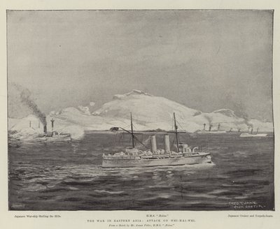 The War in Eastern Asia, Attack on Wei-hai-Wei by Fred T. Jane